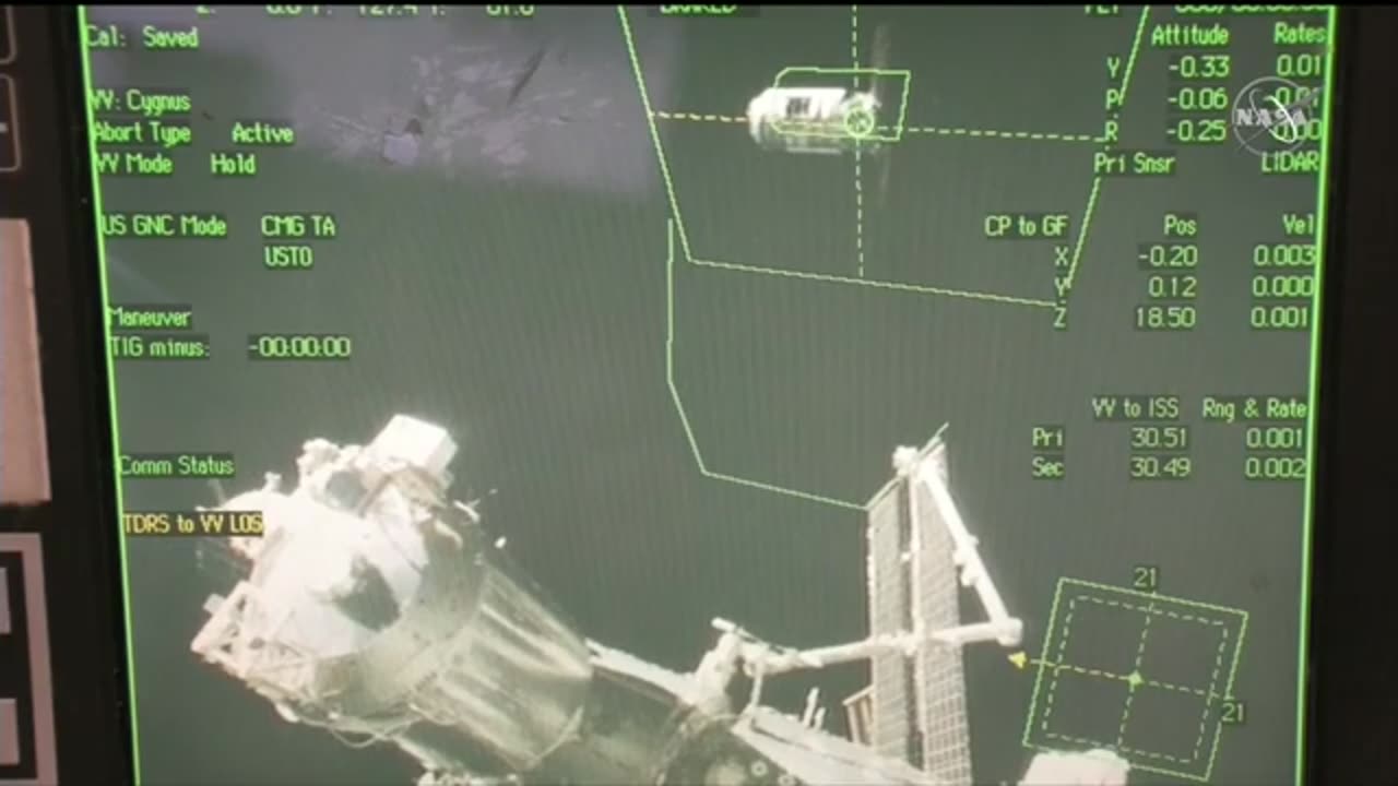 Watch again: Cygnus spacecraft arrives at ISS with more than 8,200 pounds of supplies