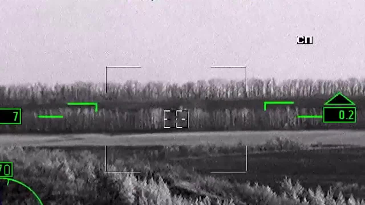 Ukraine War - The Su-24m bomber destroys the camouflaged positions
