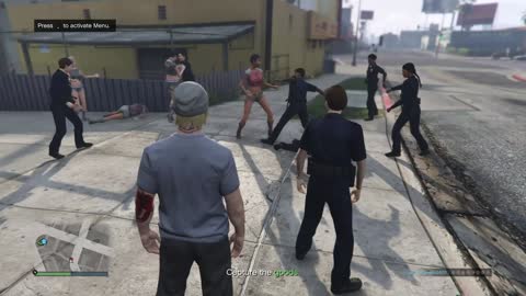 LS Female police take on some female Lost members in a fist fight — GTA 5