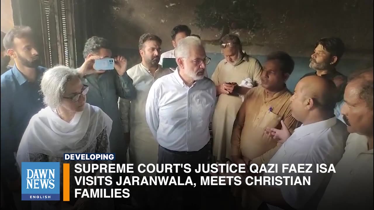 Supreme Court Justice Fiaz Isa visit Jarawala and meet Christian Families