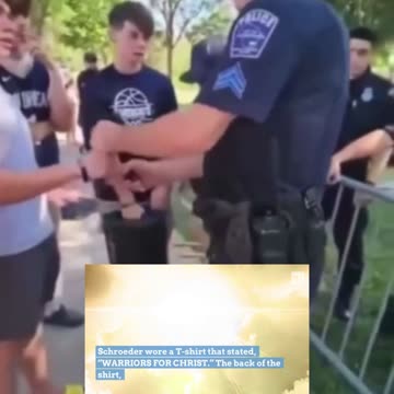 YOUNG MAN ARRESTED ON THE SIDEWALK FOR READING THE BIBLE