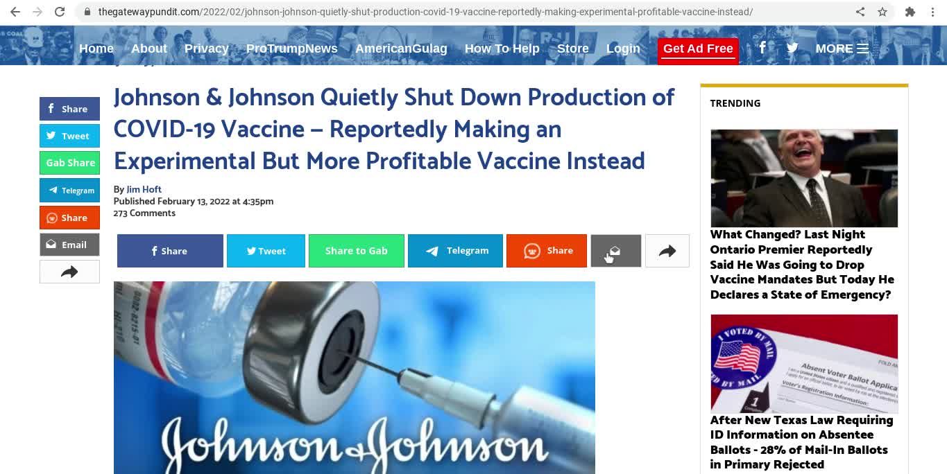 J&J Quietly Shut Down Production