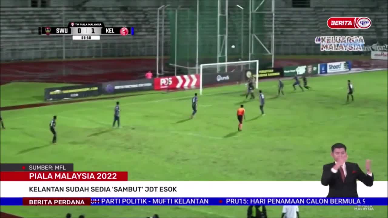 4 NOVEMBER 2022 – BERITA PERDANA - PIALA MALAYSIA 2022 - KELANTAN SUDAH SEDIA SAMBUT JDT ESOK