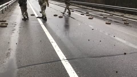 Ukraine War - Highway Kyiv-Warsaw