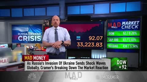 Jim Cramer explains why U.S. stocks were able to rally despite Russia invading U