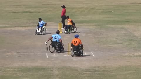 Wheel chair cricket.. half century.. proud