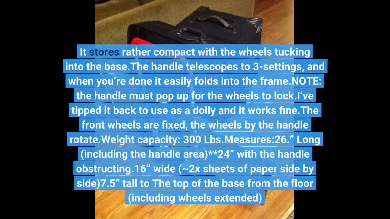Magna Cart Flatform 300 lb Capacity Four Wheel-Overview