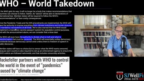 Mosquito Malaria Agenda, Next Plandemic Classic Order out of Chaos