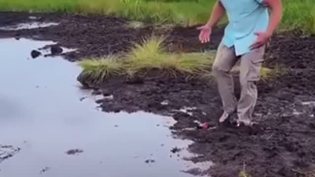 Jump across the pond goes wrong !!