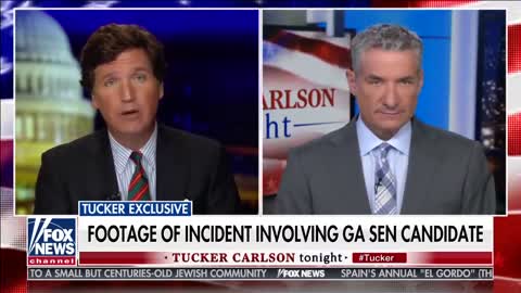 Tucker releases never-before-seen footage of altercation between Warnock, wife