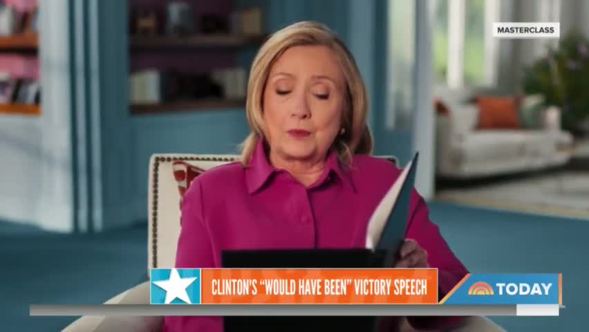 Clinton BREAKS DOWN While Reading Her Planned 2016 Acceptance Speech