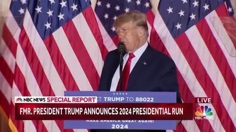 Trump Announces 2024 Presidential Run