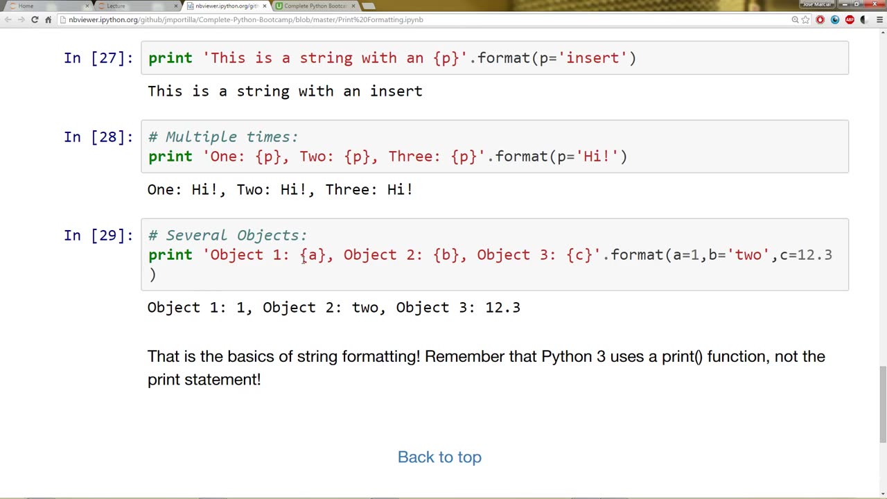 3 python programming for beginners - print formatting