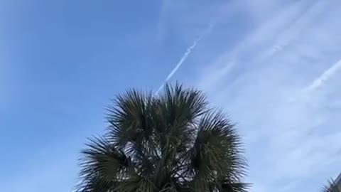 Chem Trails. No wonder they say don't look up.