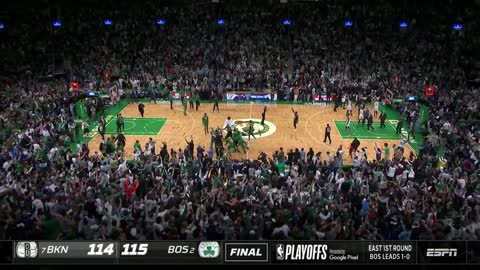 Jayson Tatum gives the Celtics the win AS TIME EXPIRES!