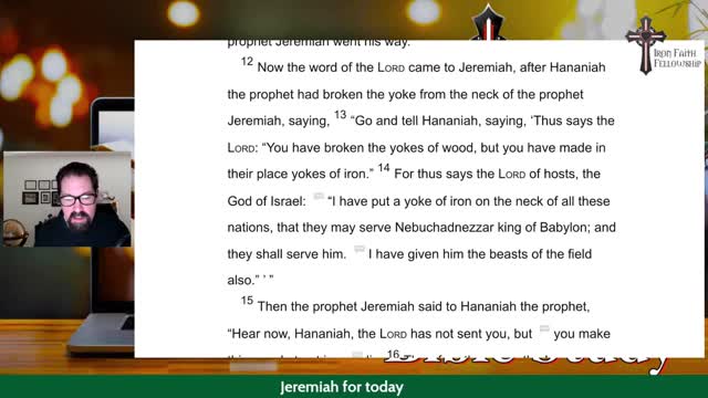 Iron Faith Fellowship Bible Study: Jeremiah