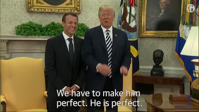 Five touching moments between Donald Trump and Emmanuel Macron