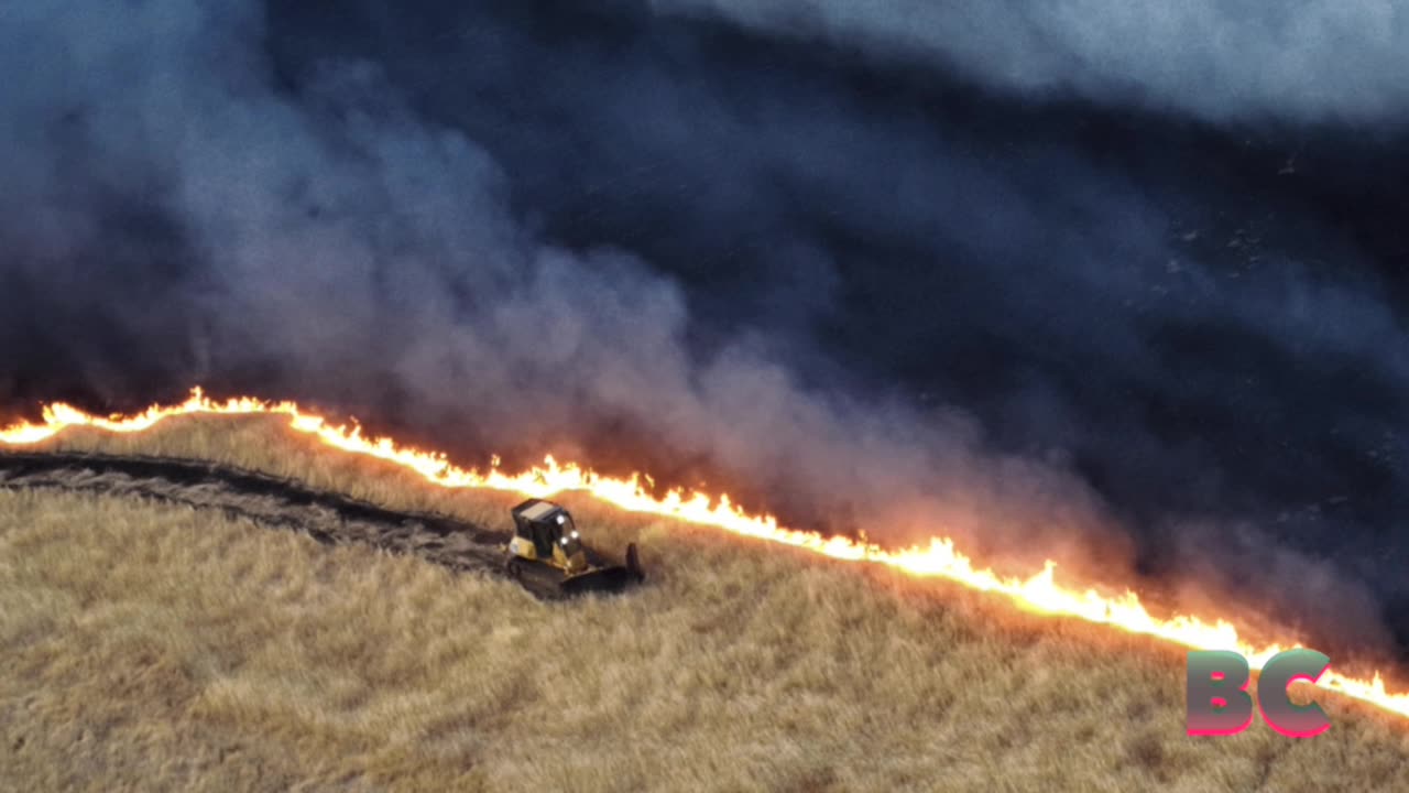 California firefighters battle wind-driven wildfire east of San Francisco