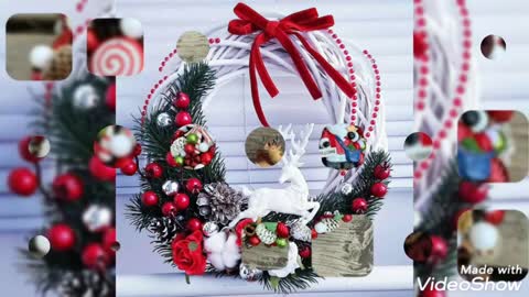 new and stunning Christmas wreath ideas most attractive red and white handmade Christmas wreath