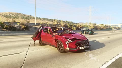 Car Crashes and dangerous driving #BeamNG Drive