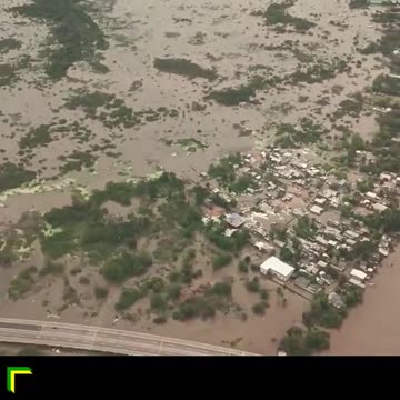 Guaíba em Porto Alegre: imagens aéreas mostram cheia histórica