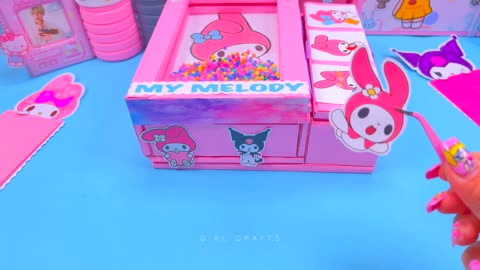 DIY CUTE MY MELODY ORGANIZER - DESK DECOR - PENCIL BOX