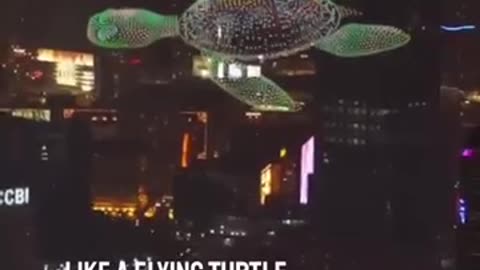 This is a drone lighting so in Saudi Arab