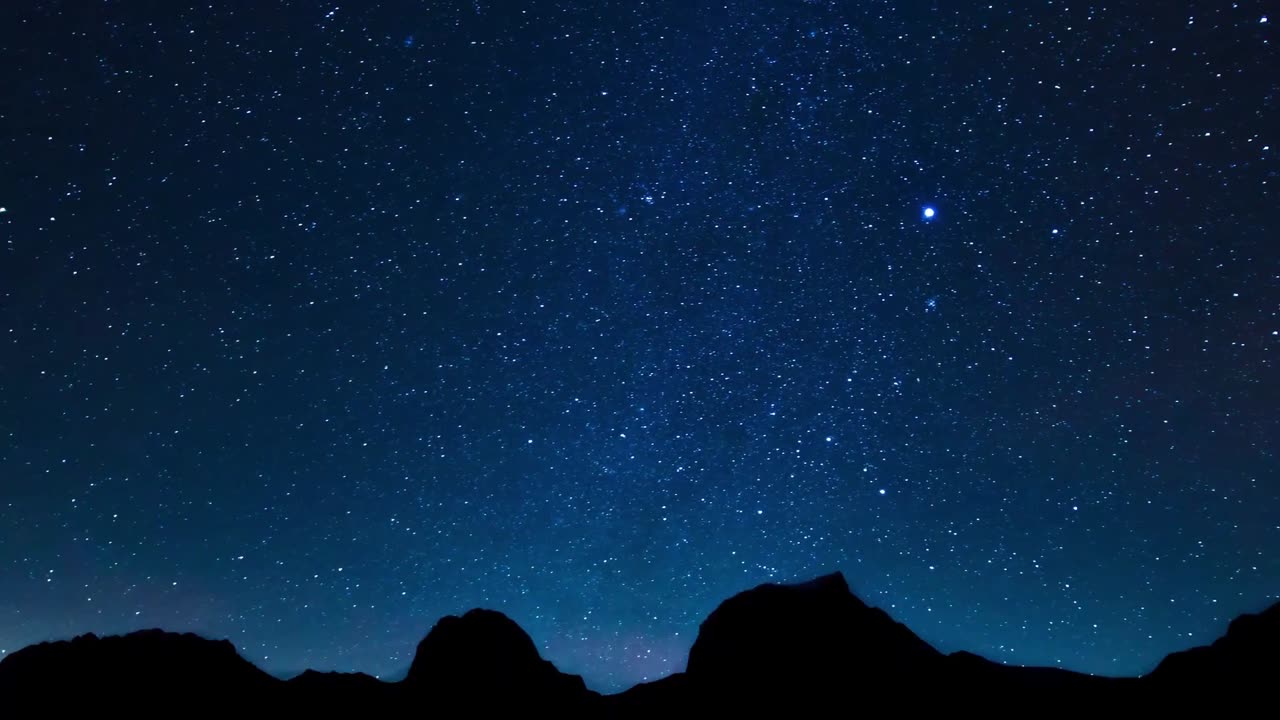 Starry Night Sky Copyright Free Video Footage