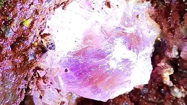 I found a gems stuck very hard on stone