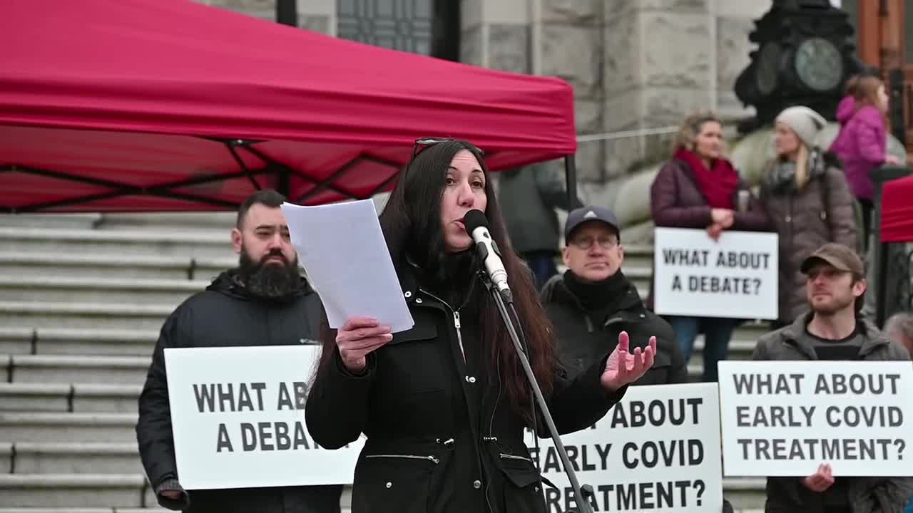 We Unify Vancouver Island meet at B.C Parliament