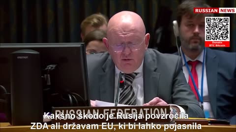 On the supply of Western weapons to Ukraine | Russia, Nebenzya, UN Security Council - SLO SUBS