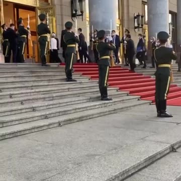 Chief Gynecologist EU Chief Ursula von der Leyen arrives at People's Palace in Beijing