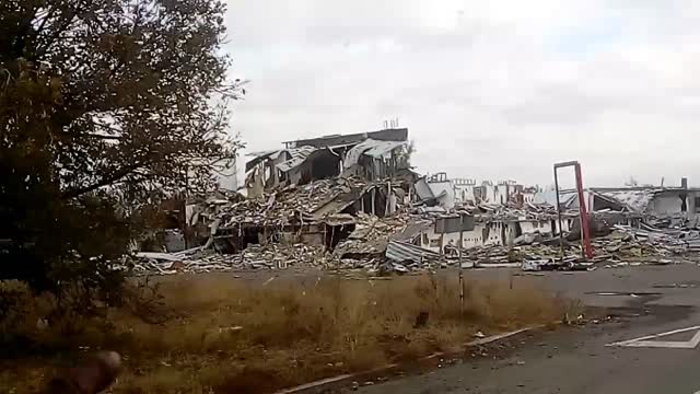 Donetsk airport surroundings