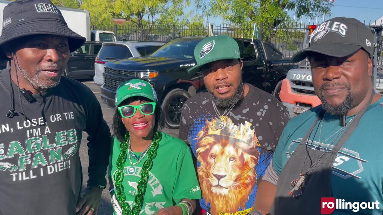 Philadelphia Eagles' Black fan tailgate