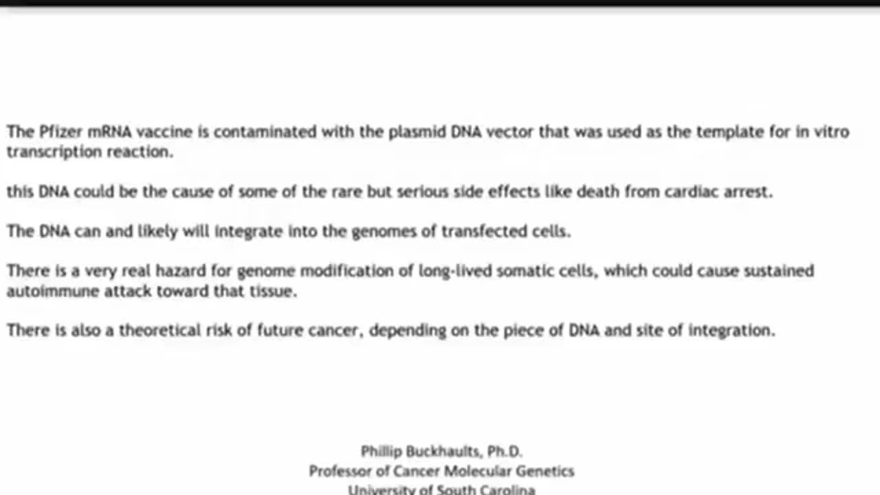 The vaccines were loaded with cancer causing DNA