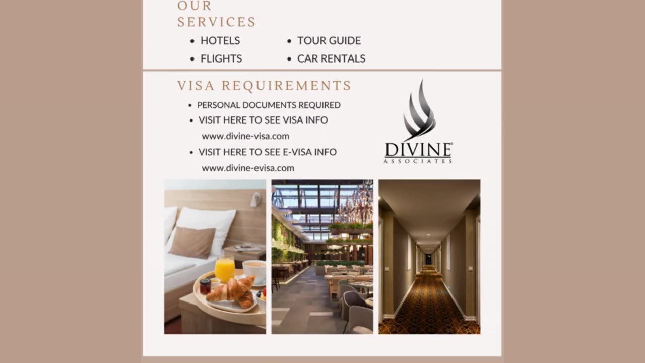 Experience hassle-free travel with Divine Associates Ltd personalized visa support