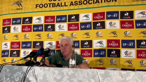 Hugo Broos refuses to address the media after Bafana's shambolic draw