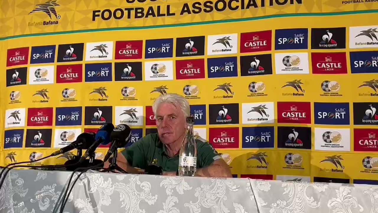 Hugo Broos refuses to address the media after Bafana's shambolic draw