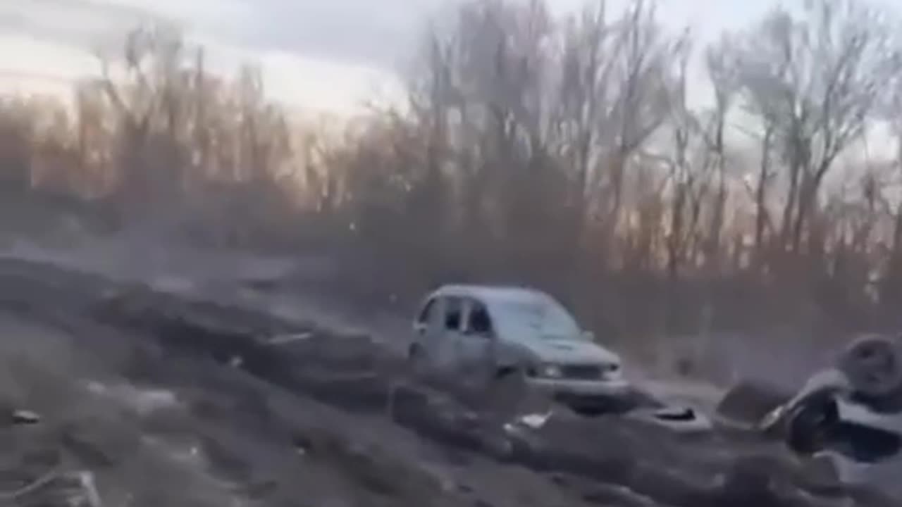 Ukrainian soldiers have only one road left to Bakhmut, this road is under Russians fire, March 12th