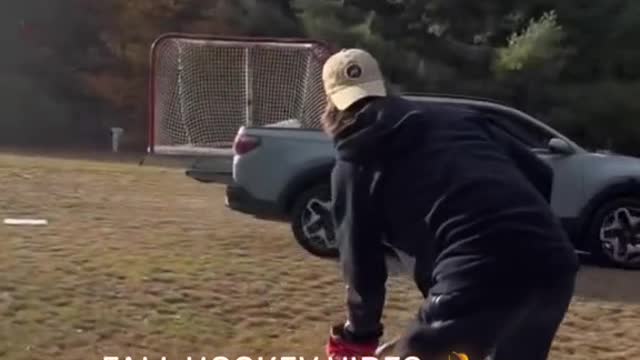 Met the #truck on time and #nailedit twice 😤 (via @Zac Bell) #fall #hockey #vibes