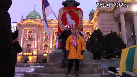 25.01.2022 - NAROD NE ODUSTAJE! - OKUPLJANJE DO SLOBODE - 10 DAN DRUGI DEO