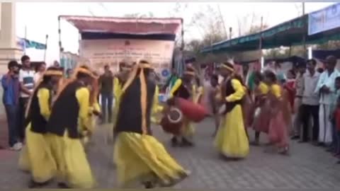 Folk Dance of Baiga tribe, India