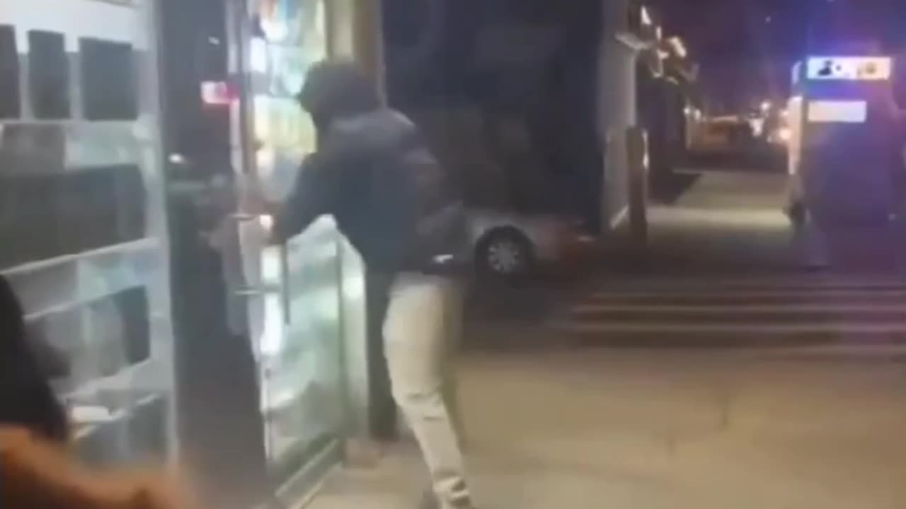 White Claw Zombie vs Glass Door