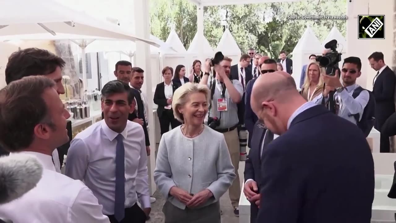 G7 leaders sing happy birthday song for German Chancellor, Olaf Scholz in Apulia