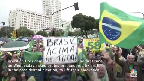 Brazil's Bolsonaro Tells Protesters To Lift Blockades