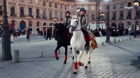 Vogue holds Olympics-themed runway show in Paris