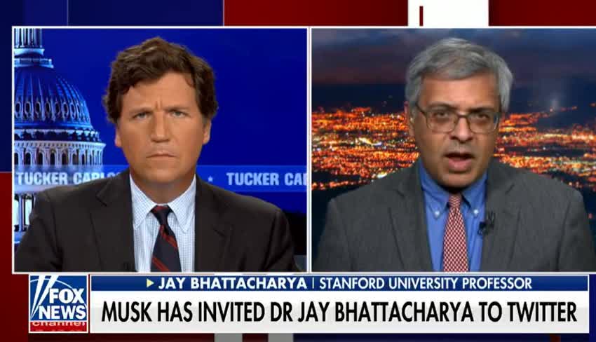 Tucker Carlson with Dr. Jay Bhattacharya on being Blacklisted by Twitter | 12/15/22