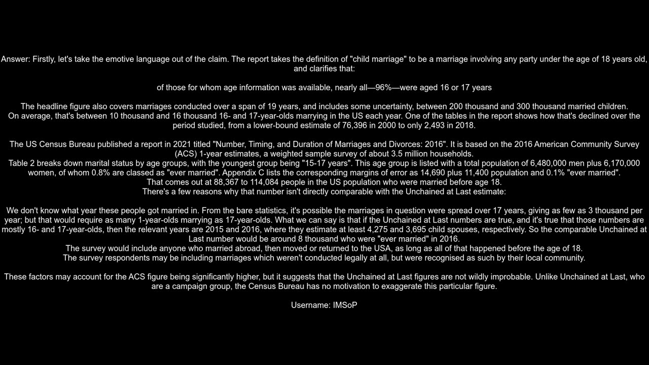 Did almost 300k children get married in 20002018 in the USA