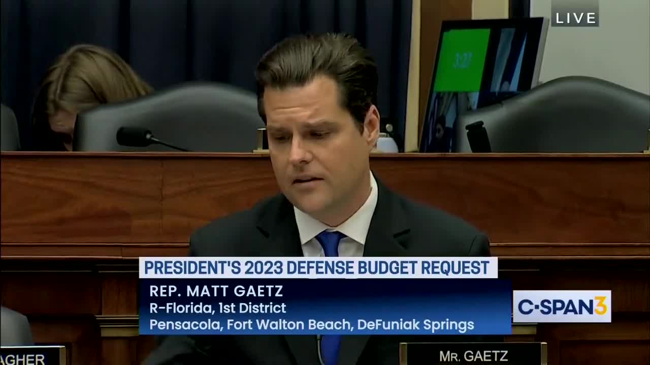 CONGRESSMAN GAETZ SLAMS BIDEN'S DEF SEC LLOYD AUSTIN OVER MILITARY 'WOKEISM'