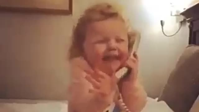 When kids imitate older people on the phone 😂 ❤